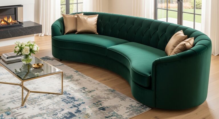 curved sofa