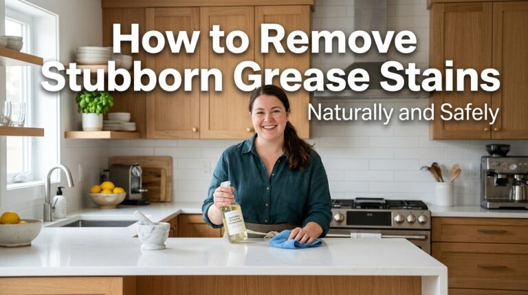 How to Remove Stubborn Grease Stains from Kitchen Cabinets