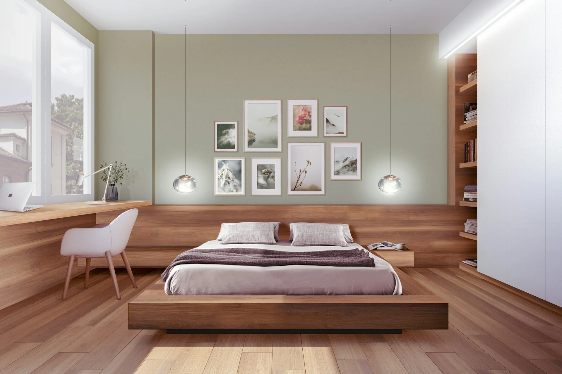 two tone wood bedroom furniture