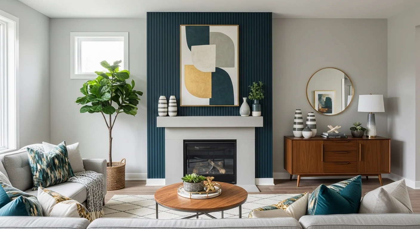 accent wall ideas living room