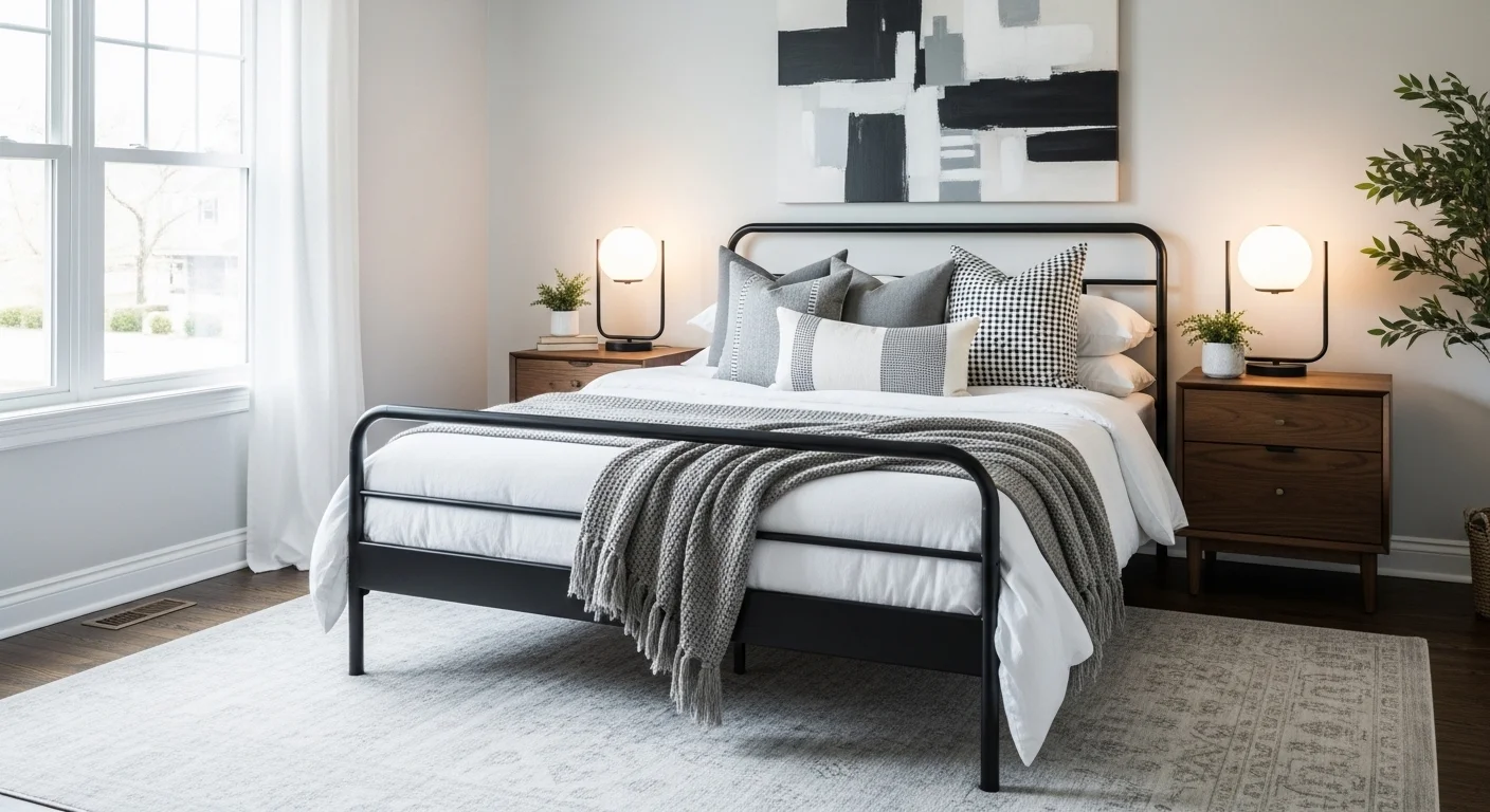 black-bed-frame-bedroom-ideas