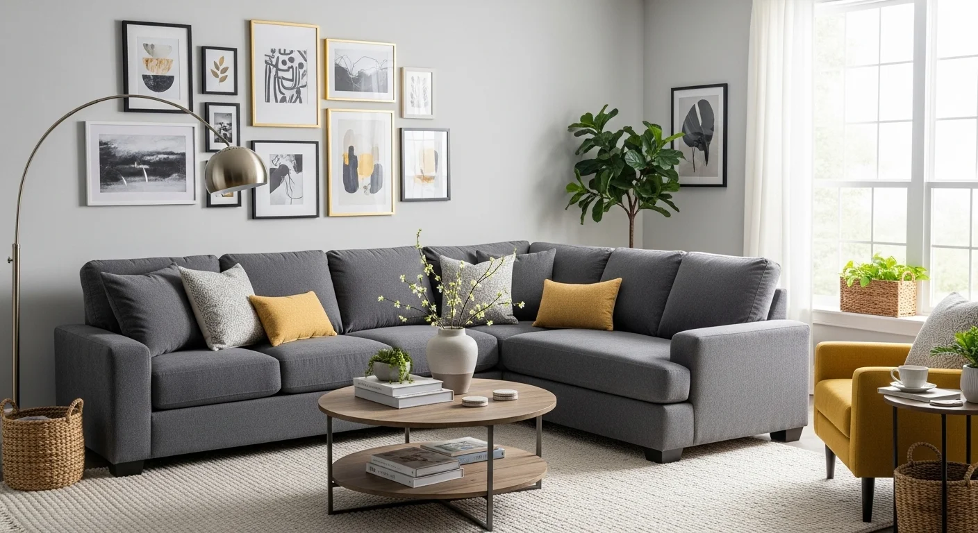 grey sofa living room ideas