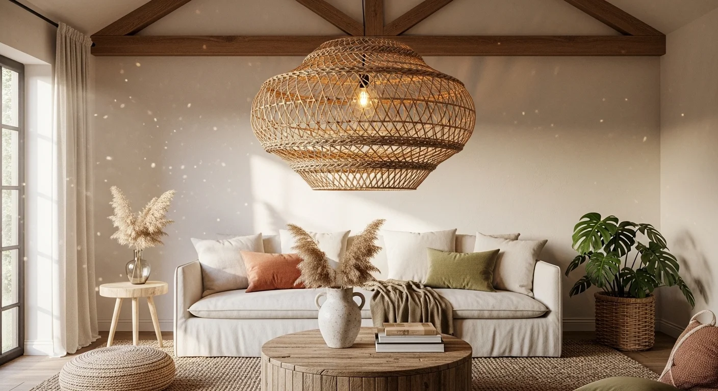 rattan pendant light