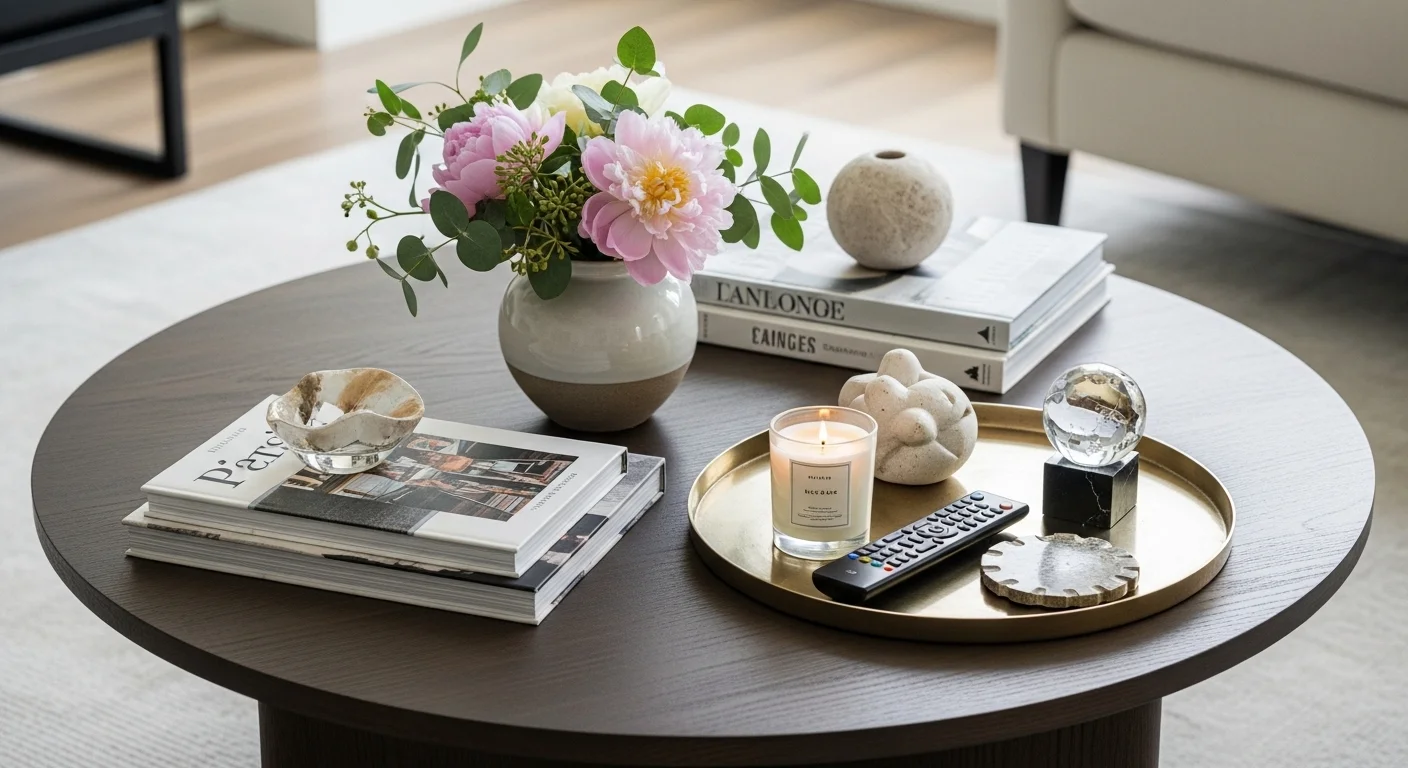 round coffee table decor ideas