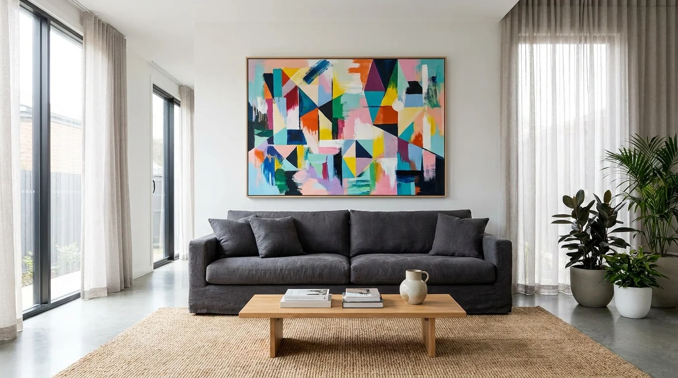 How to Choose the Right Wall Art Size for Your Living Room