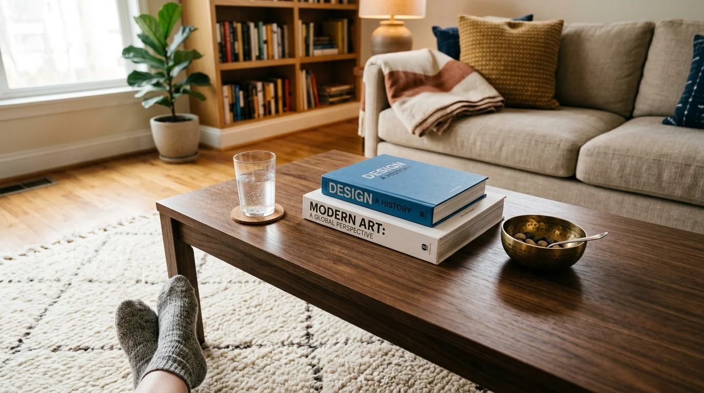 Simple ways to style a coffee table without looking cluttered