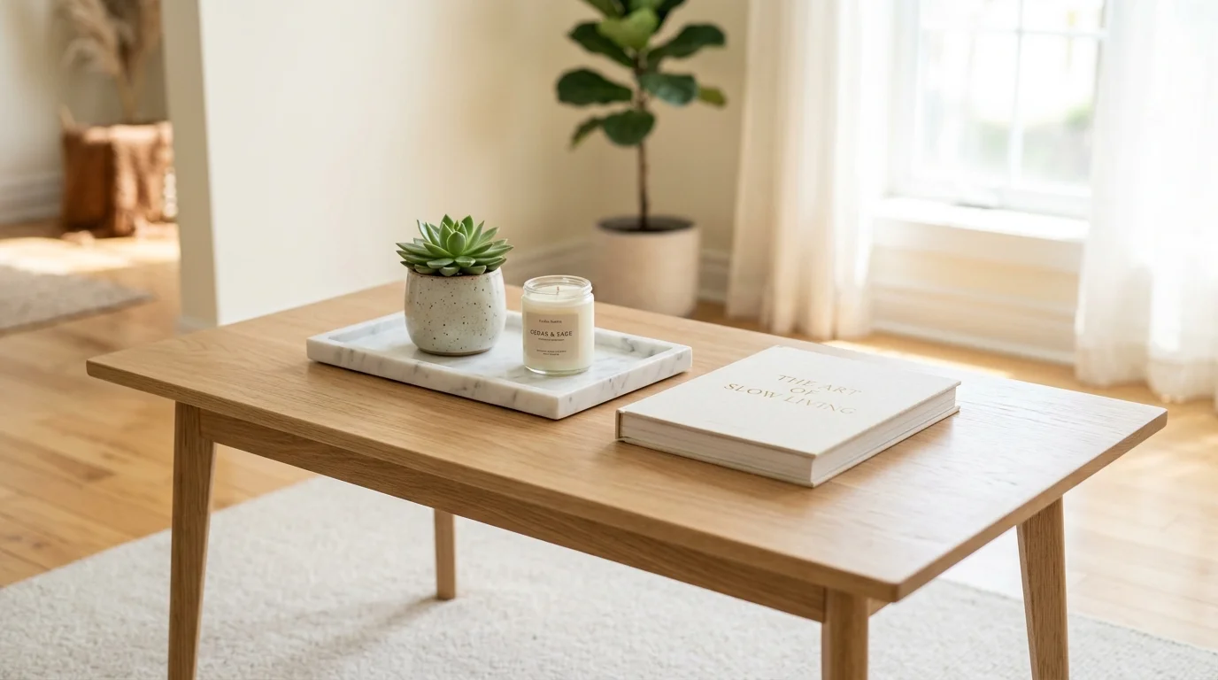 Simple ways to style a coffee table without looking cluttered